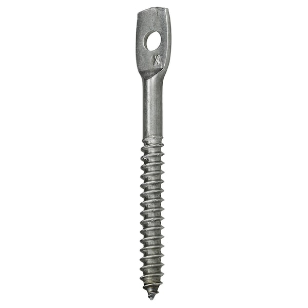 Dottie Flat Hangar Screw, 1/4 in Thread to 3 in, Carbon Steel, Zinc Plated Finish, 100 PK 631 - main